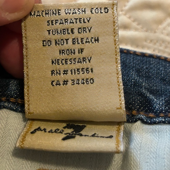 7 For All Mankind Jeans Size 26, Style U075055U-055U Bootcut - Picture 6 of 16